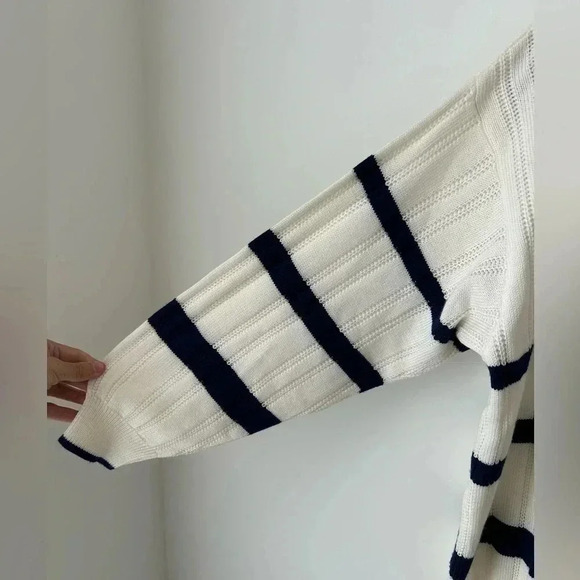 Vintage nautical stripes  cardigan - Picture 4 of 12